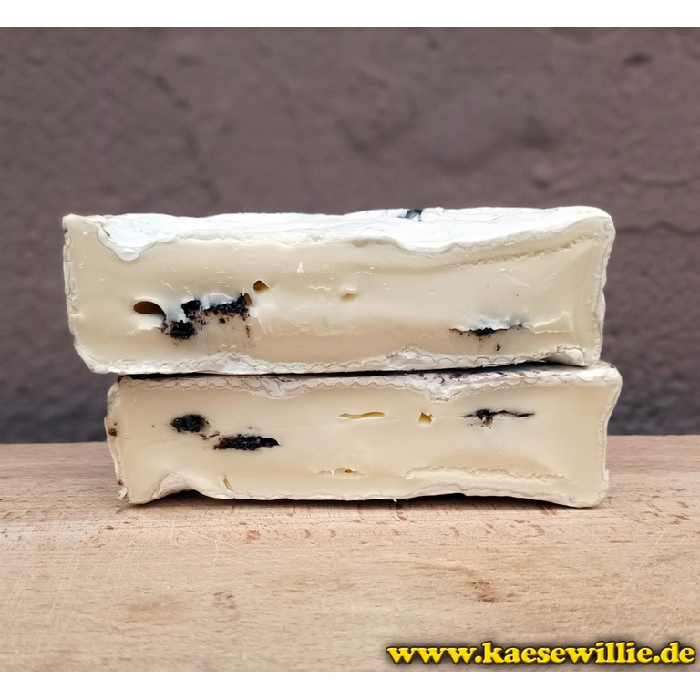 KseWillie:Produktbild-Petit Brie Marbr Saveur Truffe-Frankreich-Pasteurisiert