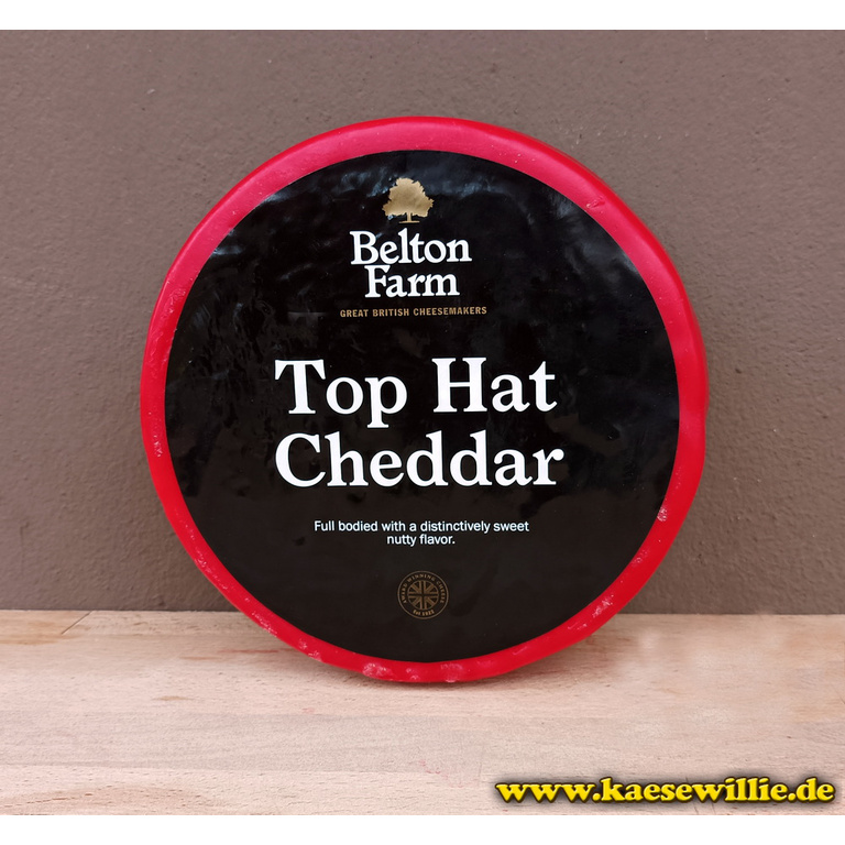 KäseWillie:Produktbild-Top Hat Cheddar-Schnttkäse-England