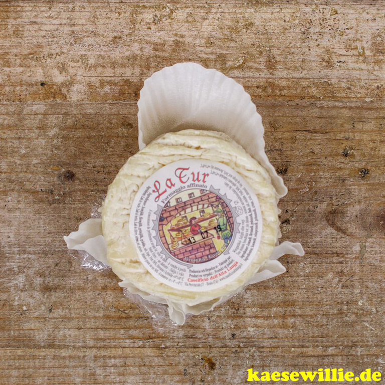 KseWillie:Produkt-La Tur-italienischer Weichkse-aus Ziegen-, Schafs- und Kuhmilch