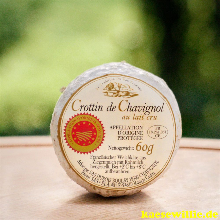 KäseWillie:Produkt-Crottin de Chavignol-französische Ziegenkäse gereift