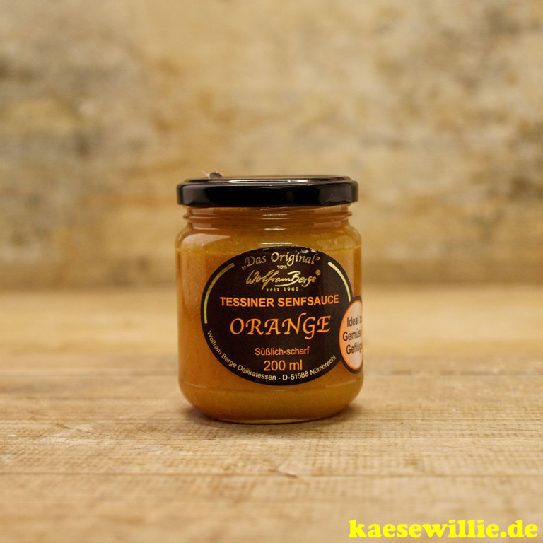 Orginal Tessiner Senfsauce Orange 200ml