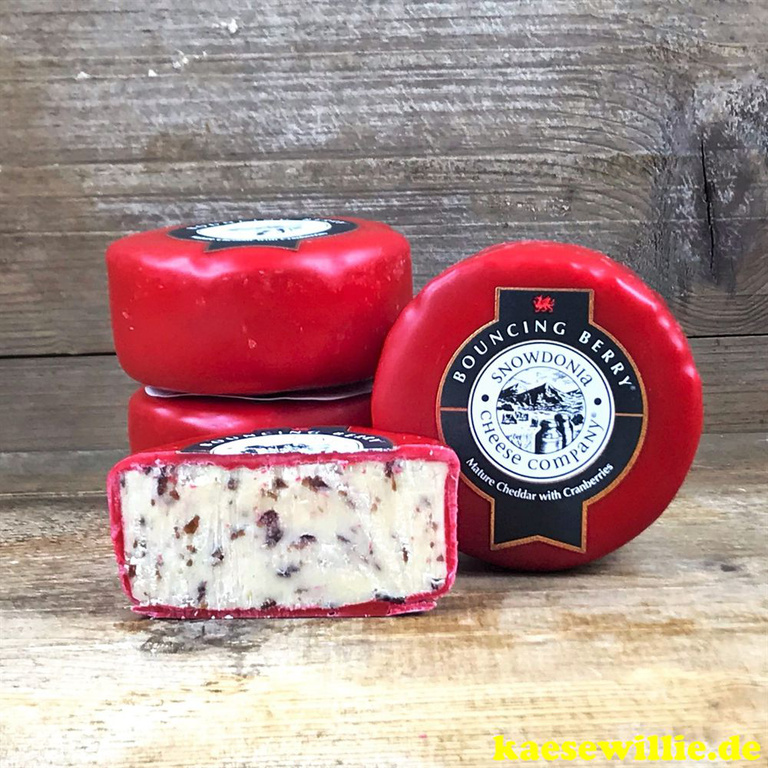 KäseWillie:Produktbild-Cheddar Bouncing Berry-Käserei Snowdonia-UK