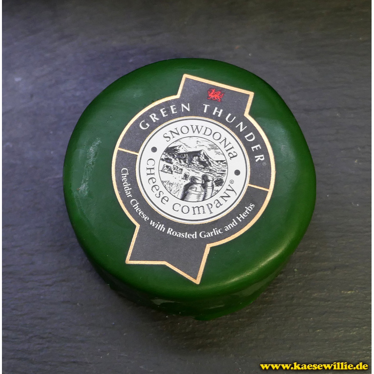 Cheddar Green Thunder - Knoblauch & Kräuter Stück 200g